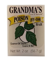 Grandma&#39;s Poison Ivy Soap Bar - 2.0 oz Itch Relief Wash with Jewelweed &amp; Colloid - £15.17 GBP