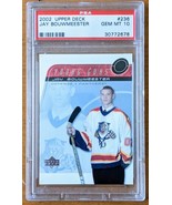 Jay Bouwmeester 2002-03 Upper Deck Young Guns SP Rookie PSA 10 Gem Mint ... - $9,519.56 MXN