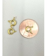 1 piece  14k gold spring round clasp lock size 6 mm ( OPEN JUMP RING - €17,18 EUR