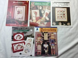 Santas Time Off Easy Putt Cross Stitch Leaflet HTF Plus Others Lot - $39.59