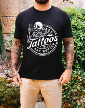 Dads With Tattoos Are Better Graphic Tee T-Shirt Funny Men Husband Fathe... - £18.78 GBP+