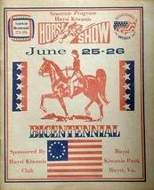 Haysi, VA: Haysi Kiwanis Horse Show Bicentennial Souvenir Program 1976 - £9.16 GBP