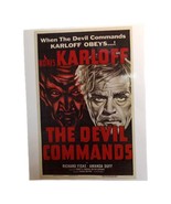 The Devil Commands (1954) Re-Release 7.5”x11&quot; Laminated Mini Movie Poste... - £7.85 GBP