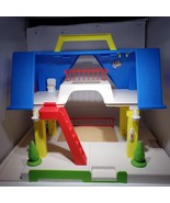 VTG Little Tikes Place Blue Roof Dollhouse Lights House Only - £69.50 GBP
