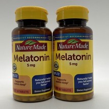2 Pack - Nature Made Melatonin 5 mg, 90 Tablets Per Bottle, Exp 12/24 - $18.99