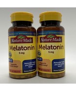 2 Pack - Nature Made Melatonin 5 mg, 90 Tablets Per Bottle, Exp 12/24 - £15.00 GBP