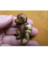 (Y-MON-560) little Red tan MONKEY APE gemstone monkeys STONE carving zoo... - €17,05 EUR