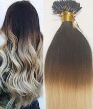 18&quot;,22&quot; 100grs,125s,I Tip (Stick Tip) Fusion Human Hair Extensions #T2/613 - £43.52 GBP+