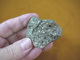 (R-532) Pyrite Huanzala Mine mineral Fool&#39;s Gold Iron sulfide rock specimen - £11.17 GBP