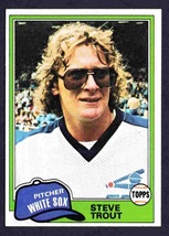 Chicago White Sox Steve Trout 1981 Topps Baseball Card #552 nr mt ! - £0.39 GBP