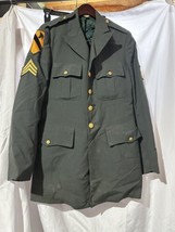 Vintage Vietnam US Army INFANTRY 7th Cav Sgt Class A Uniform Jacket 1968 - $59.39