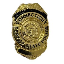 Connecticut State Police Department Law Enforcement Enamel Lapel Hat Pin - £11.95 GBP