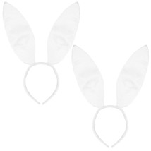 2 Pcs Halloween Bunny Ears Headband Rabbit Ears Headpiece Women Animal Hair Hoop - £15.75 GBP