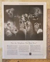 Vintage Print Ad Let the Telephone Test Your Eyes Better Vision 1940s 13... - $9.79