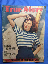 1941 October True Story Magazine - Ruth Ownbey Cover - Bette Davis - $29.68