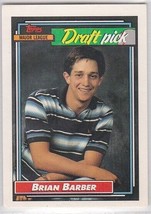 M) 1992 Topps Baseball Trading Card - Brian Barber #594 - $1.97