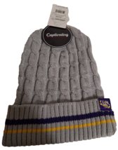 Official  LSU Tigers NCAA Captivating Headwear  Eye of the Tiger Cable Knit Hat - £11.13 GBP