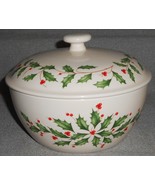 Lenox HOLIDAY PATTERN 1 qt Casserole w/Lid CHRISTMAS - $67.82 CAD
