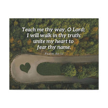  Psalm 86:11 Teach Me Thy Way Bible Verse Canvas Christian Wall  - £59.85 GBP+