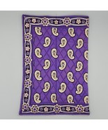 Vera Bradley Purple Paisley Simply Violet 2 Hole Pouch - Straightener - ... - $9.74