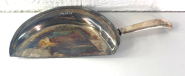 SILVER Engraved Vintage Crumb Catcher Silent Butler Dustpan 4.66oz - $98.99