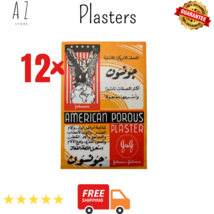 12PCs American Porous 12x18 cm Plaster Relieves Pains &amp; Aches لزقات جونسون - £42.51 GBP