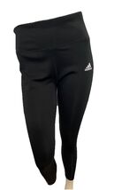 Adidas Black w/ White Stripes Athletic Leggings Aero Ready Womens Size L - $440.92 MXN