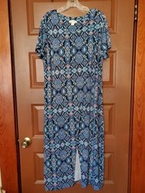 Coldwater Creek Dress Large Maxi Short Sleeve - $19.80