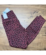 NEW Nike One Medium Dri-Fit Training Tights DD5473-661 High Red Leopard ... - $53.06 CAD