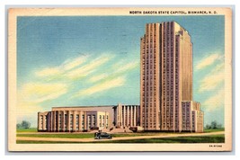 State Capitol Building Bismarck North Dakota ND Linen Postcard J19 - £1.51 GBP