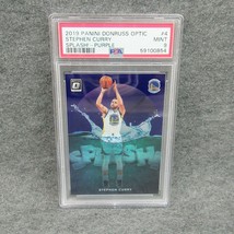 2019- 20 Panini Donruss Optic Splash! Purple Stephen Curry Insert PSA 9 MINT #4 - £47.64 GBP