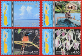 ZAYIX Solomon Islands 897-900 MNH World Heritage Site Birds Orchids 081622S203M - £7.21 GBP