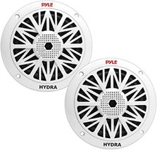 Pyle 6.5 Inch Dual Marine Speakers - 2 Way Waterproof And Weather, White - $50.69