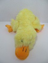 Good Stuff plush yellow duck lying down big orange feet stuffed animal laying - $24.74