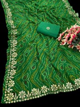   Jaipuri Rajasthani Traditional Bandhani Saree,Celebrate Festivals In S... - $85.00