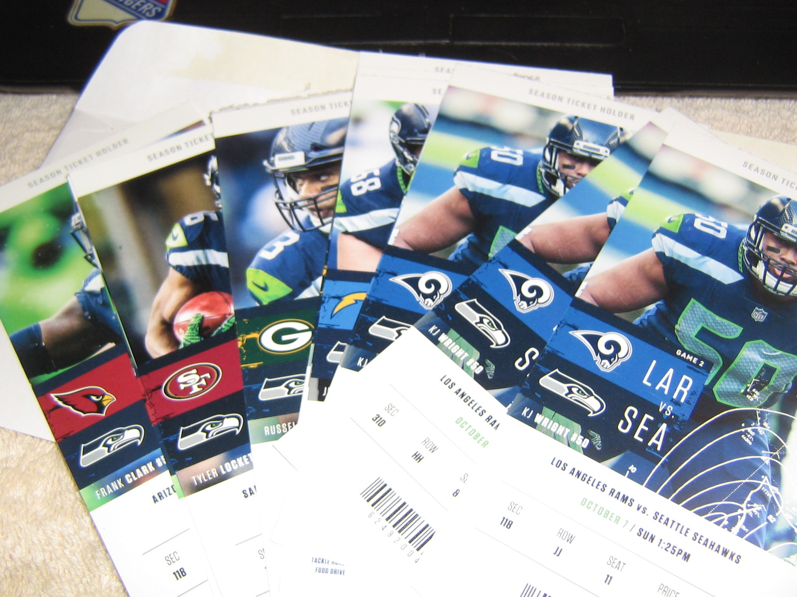Primary image for 2018 Seattle Seahawks collectible ticket stubs