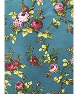 Vintage Floral Rose Print Poly Cotton Fabric by The Yard, 58”/60” Wide - $14.99+