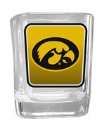Iowa Hawkeyes Shot Glass Square NCAA College Souvenir Fan Gear Team Logo - $56.04 CAD