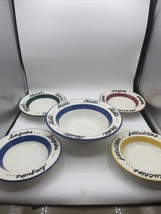 Pier 1 Made In Italy Pasta Bowl Set 1 11” Serving Bowl &amp; 4  8.5” Bowls - $64.35