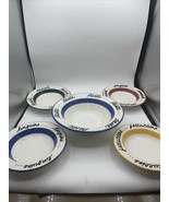 Pier 1 Made In Italy Pasta Bowl Set 1 11” Serving Bowl &amp; 4  8.5” Bowls - £50.60 GBP