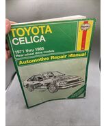 Haynes Toyota Celica Repair Manual 1971-1985 Rear Wheel Drive Models 935... - $215.89 MXN