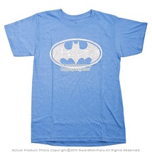 New Light Blue Batman Bat Signal Officially Licensed T-shirt - £10.43 GBP