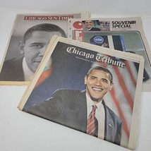 Chicago Tribune/Sun Times November 5 2008 Obama election victory Newspaper Lot 3 - £14.90 GBP