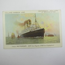 Ship Postcard TSS Rotterdam Steamship Ocean Liner Holland America Line NY 1914 - £7.85 GBP