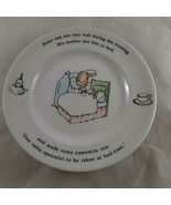 Wedgwood China Peter Rabbit Put to Bed Blue Sheet Bread &amp; Butter Plate 7... - £6.31 GBP