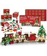 Advent Calendar 2024 Christmas Train Building Blocks Set 24 Boxs Surpris... - £92.31 GBP