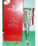 Waterford Crystal FLUTE 12 Days of Christmas 4 CALLING BIRDS w/Charm 4th... - $89.00