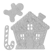 Metal Die Cuts Gingerbread Man House Cutting Dies Embossing Stencil Temp... - $15.99