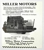 1930 Print Ad Miller Marine Motors Kerosene,Low Grade Fuel Oil,Gasoline ... - £7.64 GBP