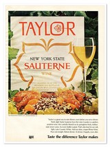 Taylor New York State Sauterne Wine Vintage 1972 Full-Page Magazine Ad - $9.70